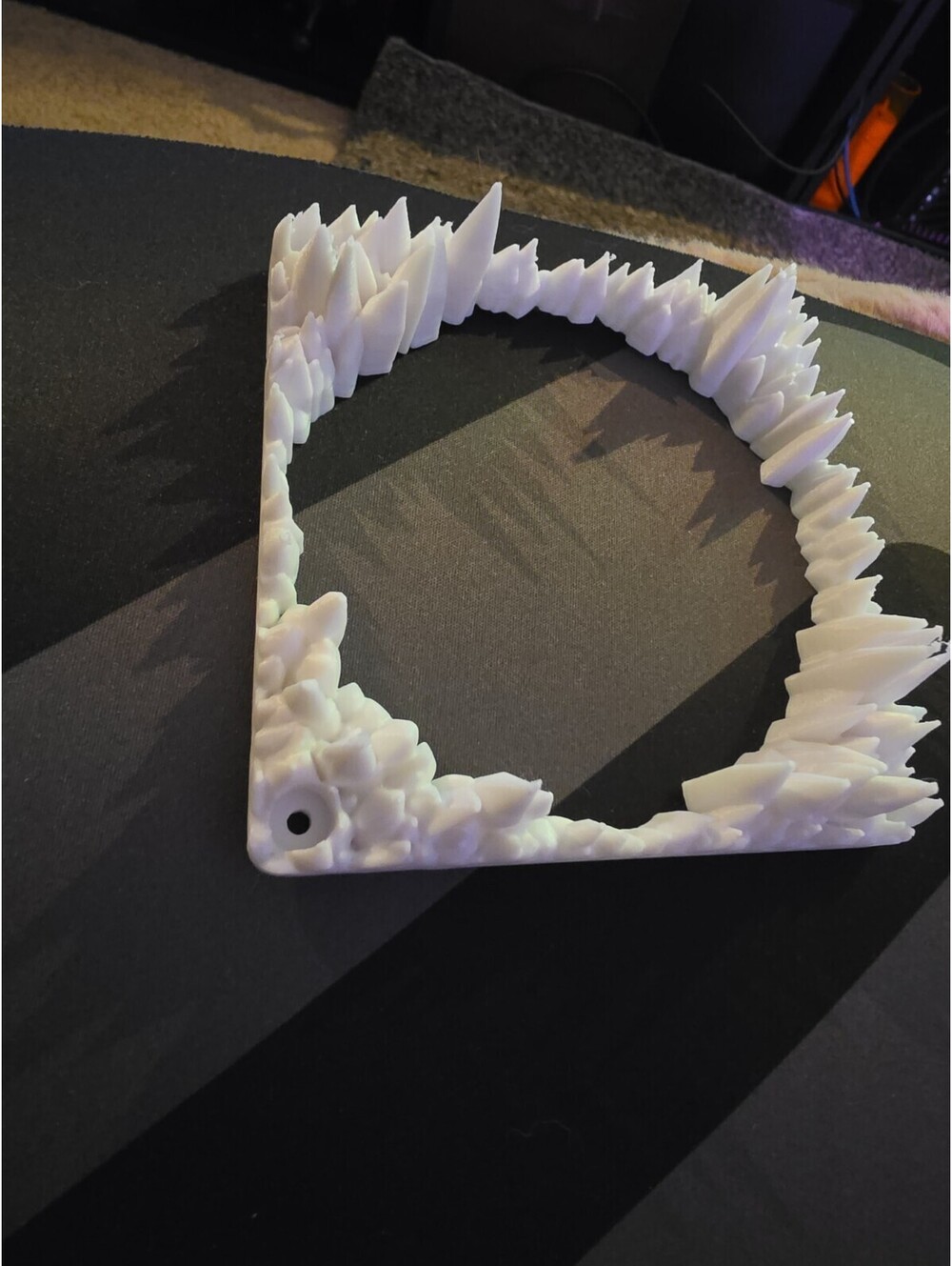 3D Printed 120mm 3D Iceicle Ice Fan Grille White For PC Case Fans